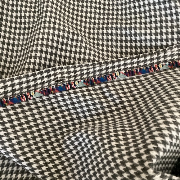 Robert Graham Shirt Mens 2XL Grey White Houndstooth Button Down Flip Cuff Preppy - Picture 11 of 16